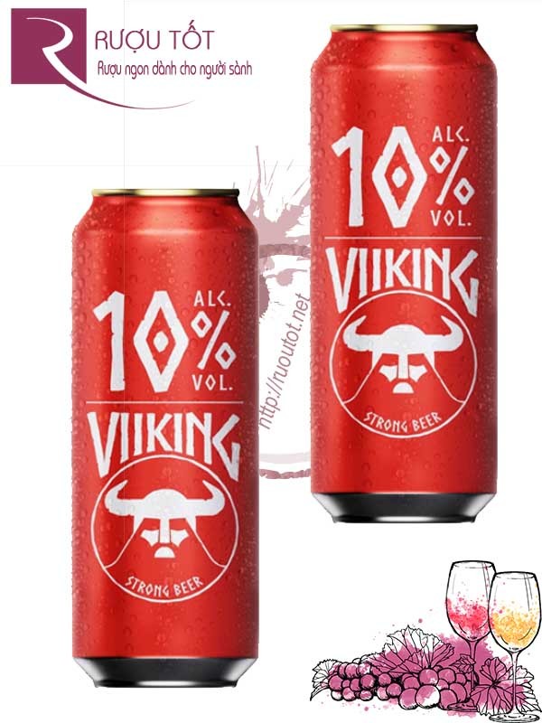 Bia Đức Viiking Strong Beer 10% – Lon 500ml