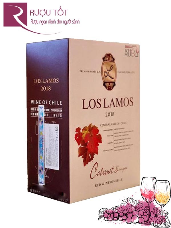 Rượu Vang Bịch Los Lamos 14 độ