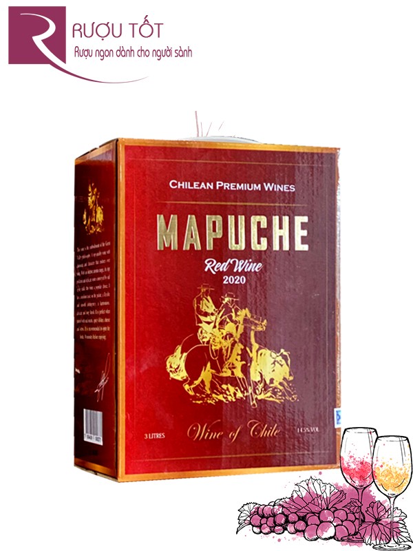 Vang bịch Mapuche Red Wine 2020