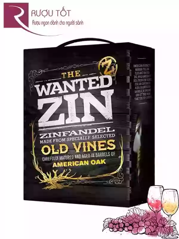 Vang Ý The Wanted Zin Old Vines Bịch 3L cao cấp
