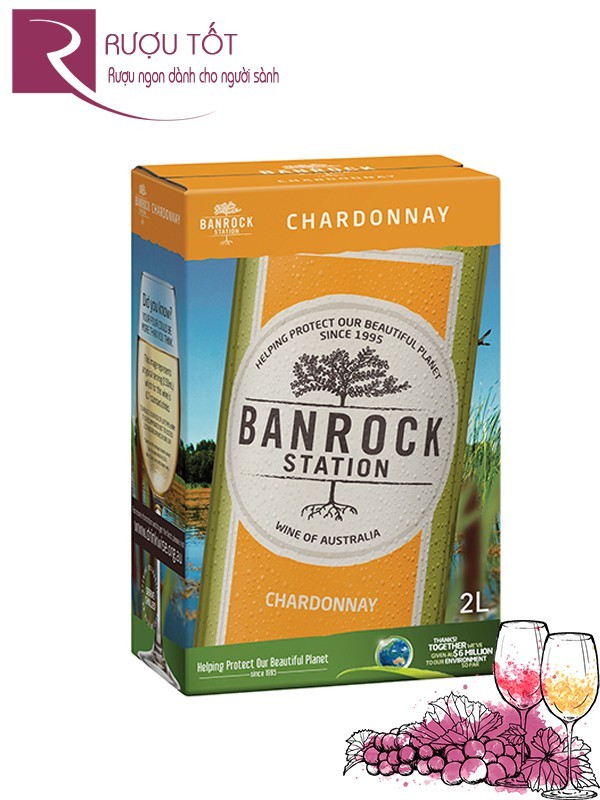 Vang Úc Banrock Station Chardonnay (bịch)