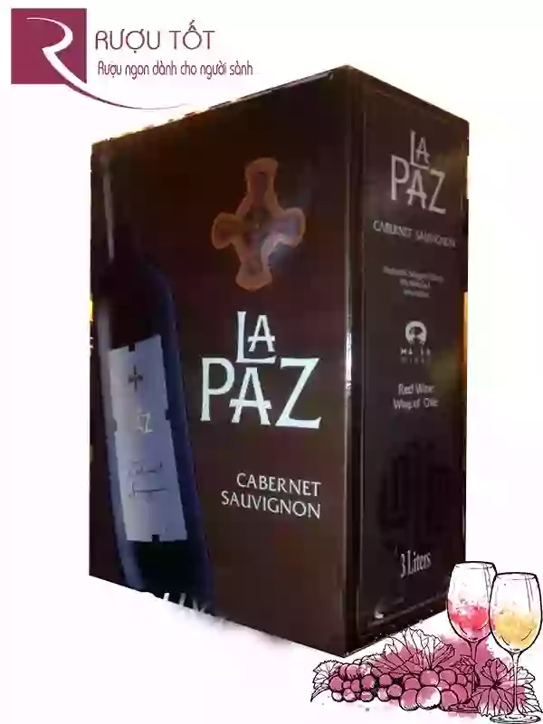 Vang Chile La Paz Cabernet Sauvignon (bịch 3L) chính hiệu