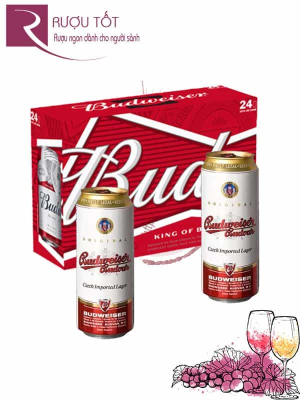 Bia Budweiser Budvar Original -Lon cao  550 ml
