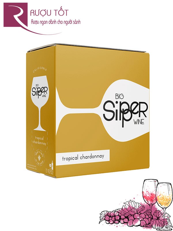 Rượu vang Big Sipper Chardonnay 3L