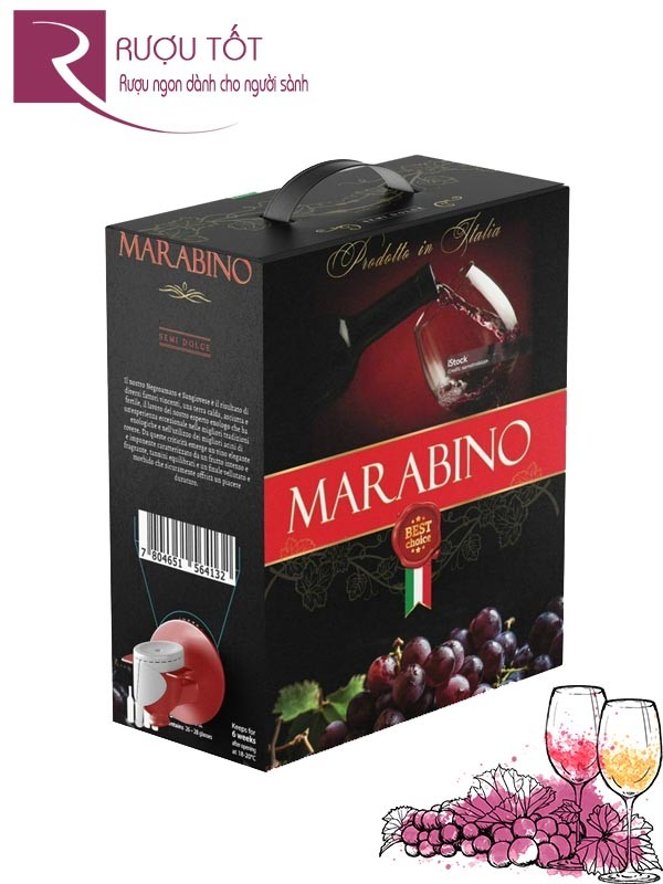 Rượu vang ngọt Marabino Semi Dolce 3L