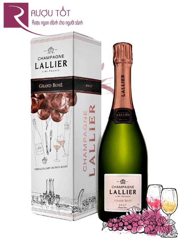 Rượu Champagne Lallier Grand Rose Brut Grand Cru